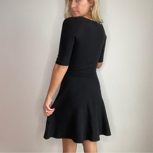 Trina Turk Black Ripped Fit and Flare Dress - Picture 10 of 15